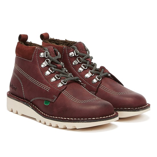 Kickers Hi Winterised Herren Burgundy Stiefel - Image 1