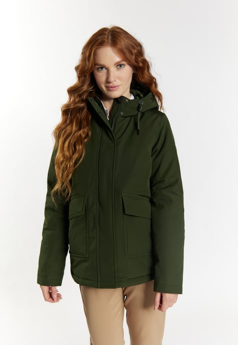 Dreimaster Arctic Winterjacke Damen dunkelgrün - Image 3