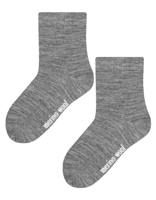 Steven - Kids Warm Merino Wool Thermal Socks - Hellgrau - Image 1