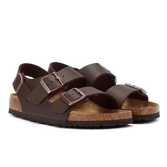 Birkenstock Milano Birko Flor Braun Schmal Sandalen - Image 1