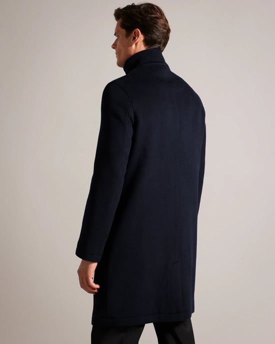 Ted Baker Ederson Herren Wollmischung Stehkragenmantel - Image 6