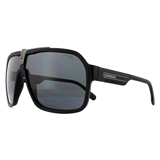 Carrera Aviator Mens Matte Black Grey Sunglasses