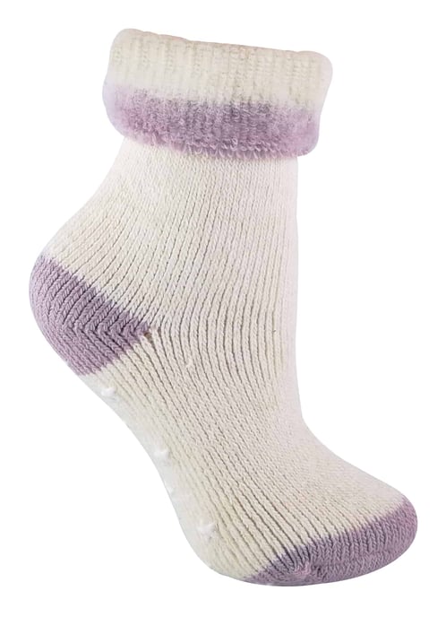 Damen Alpaka Wolle Blend Thermal Slipper Bettsocken mit Greifern - Image 1
