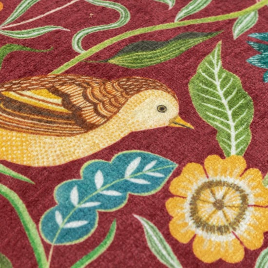Evans Lichfield Weißdorn Vögel Chenille Kissenbezug mit Paspel - Image 4