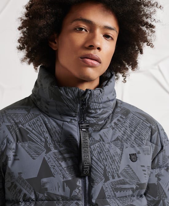 Superdry Mens Surplus Reflective Down Puffer Jacket
