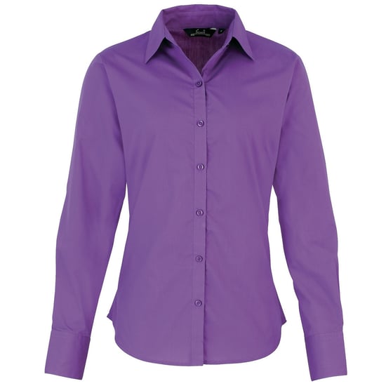 Premier - Bluse für Damen Langärmlig (Kräftiges Violett) - Image 1