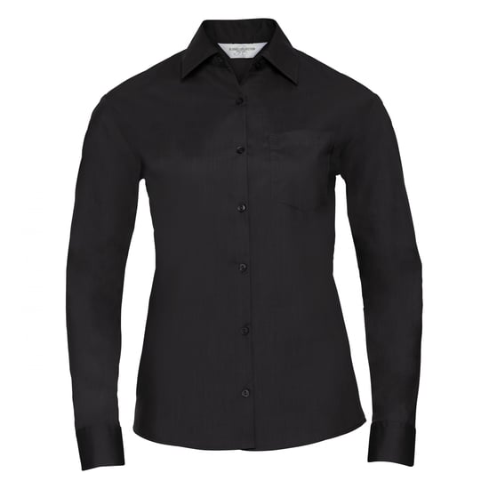 Russell Collection Damen/Herren Langarmhemd (Schwarz) - Image 1