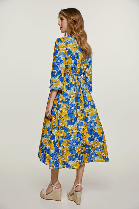 Florales Empire-Linien-Midikleid - Image 4