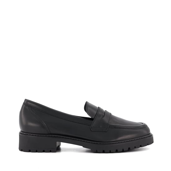 Dune Gild Damen Schwarze Lederloafer - Image 2