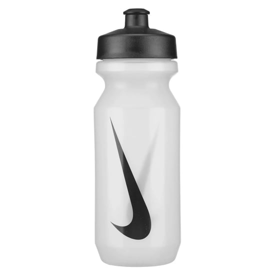 Nike - Wasserflasche "Big Mouth 2.0", Weite Trinköffnung, 650ml (Transparent/Schwarz) - Image 1