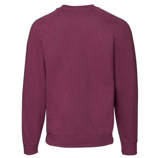 Fruit of the Loom - "Classic" Sweatshirt für Herren Raglanärmel (Burgunderrot) - Image 2