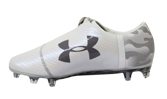 Under Armour UA Spotlight White Leder FG Football Stiefel - Herren - Image 3