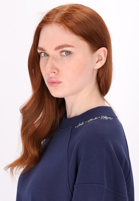 Dreimaster Sweatshirt Damen Marine - Image 5