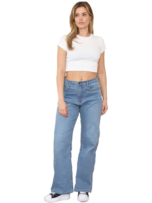 Enzo | Womens Wide Leg Jeans - Hellblau - Image 6
