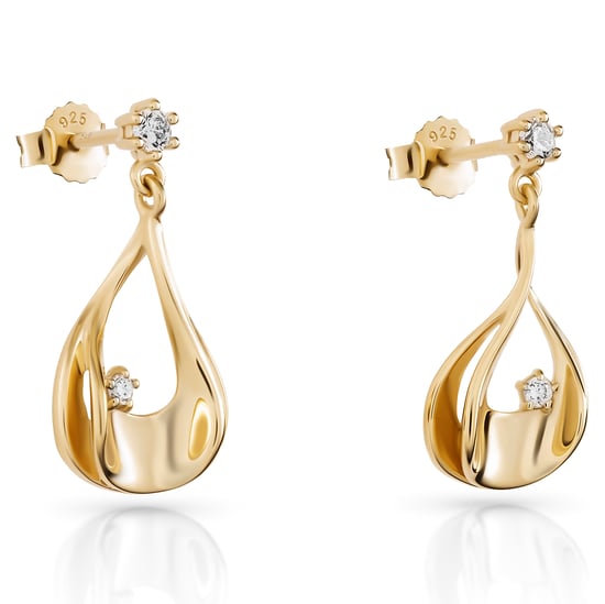 Orphelia 'Etoile' Damen Ohrhänger aus 925er Sterlingsilber - Gold ZO-7524/G - Image 5