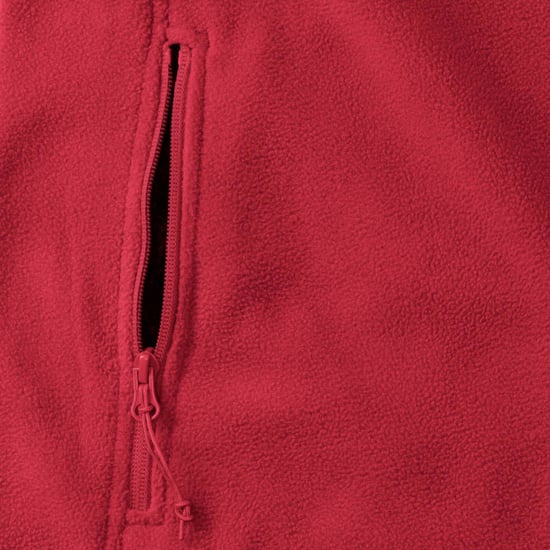 Russell Herren 1/4 Zip Outdoor Fleece Top (Klassisch Rot) - Image 5
