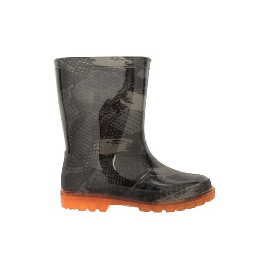 Mountain Warehouse Childrens/Kids Camouflage Flashing Lights Wellington Boots (Black)