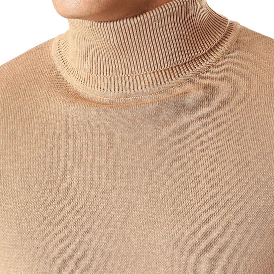 Brave Soul Men's Turtle Roll Neck Knitted Jumper Long Sleeve