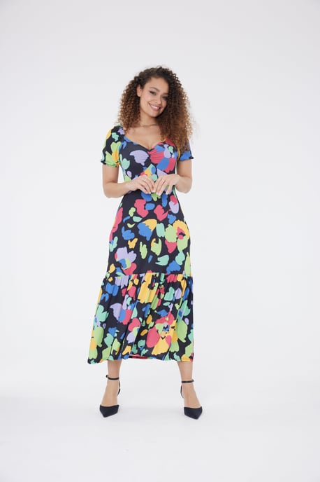 Fleur Multicoloured Maxi Dress