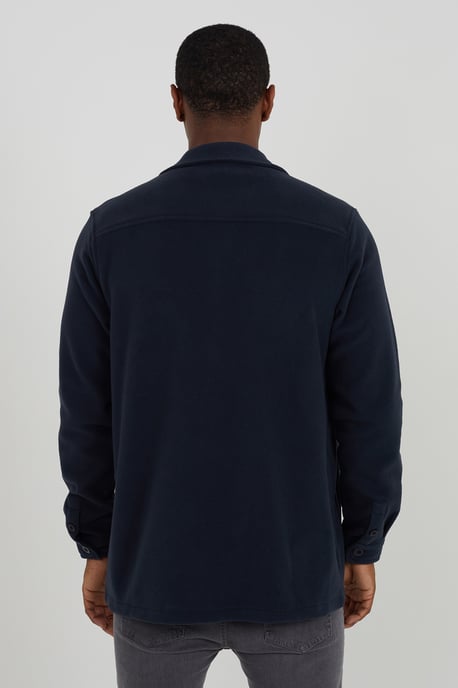 Navy Long Sleeve Fleece Shirt