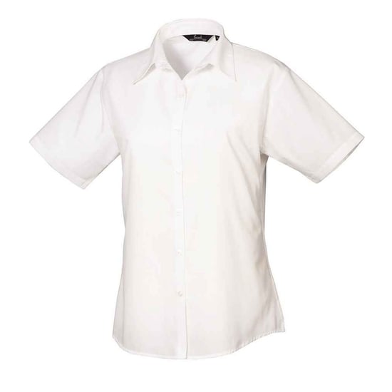 Premier - Bluse für Damen kurzärmlig (Weiß) - Image 1