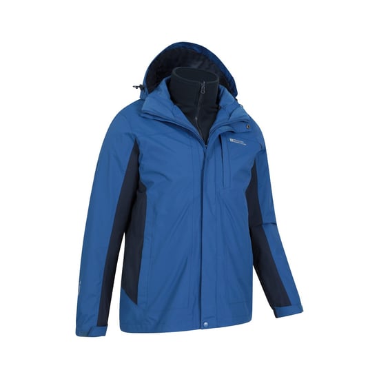 Mountain Warehouse Herren Thunderstorm 3 in 1 Wasserdichte Jacke (Blau) - Image 4