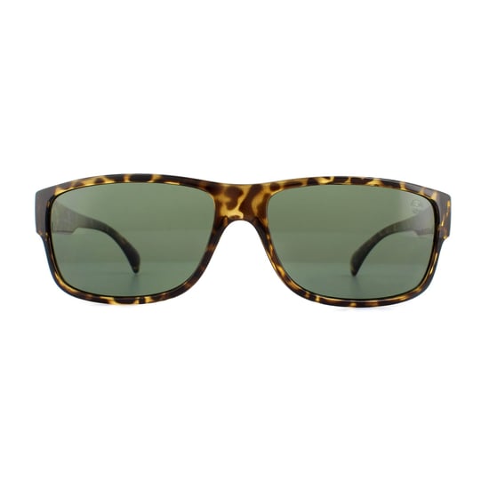 Timberland Rectangle Mens Dark Havana Green Sunglasses
