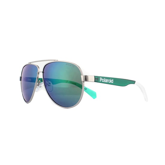 Polaroid Kids Sunglasses PLD 8034/S 1ED 5Z Grey Green Green Mirror Polarized