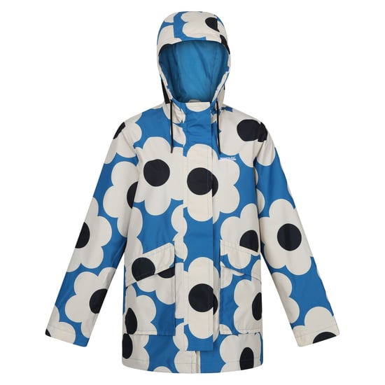 Regatta Damen Orla Kiely Swing II Sixties Daisy wasserdichte Jacke (Blau) - Image 1
