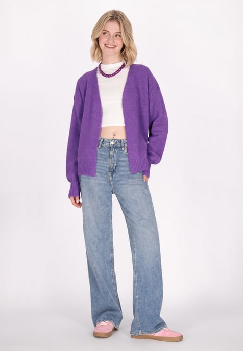 Mymo Strickjacke Damen violett - Image 2