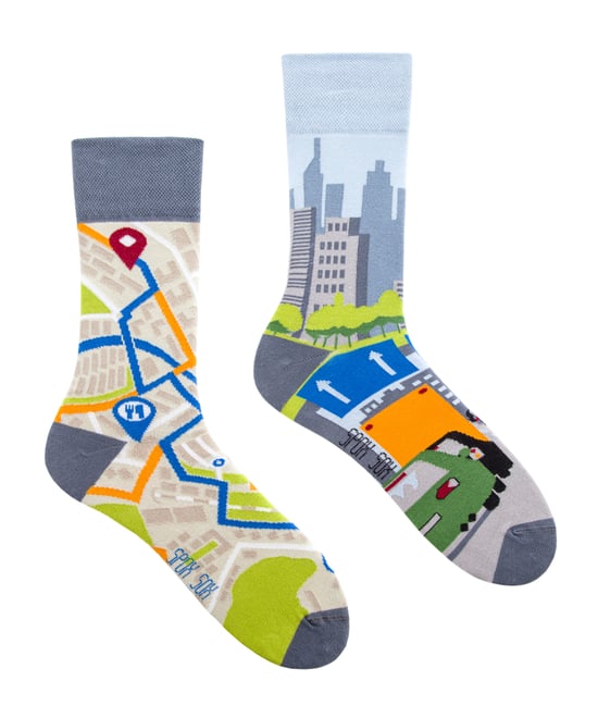 SPOX SOX - Ungewöhnliche Socken für Damen und Herren - Big City Life - Image 1