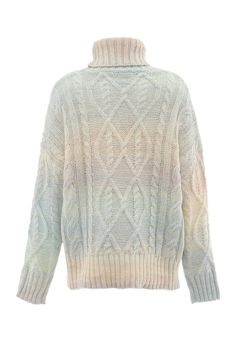 Mymo Rollkragenpullover Damen Blauminze - Image 2