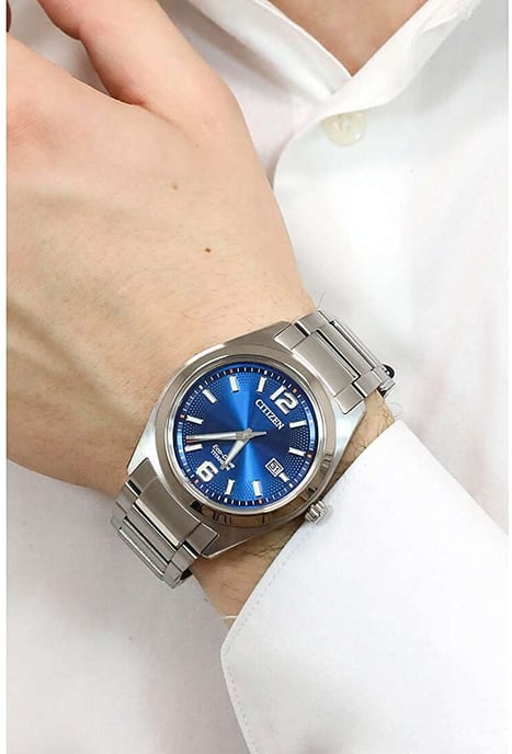 Citizen Herren Silberne Uhr AW1641-81L - Image 3