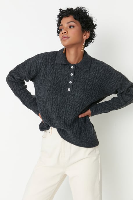 Trendyol Damen Haarglanz Pullover - Image 3
