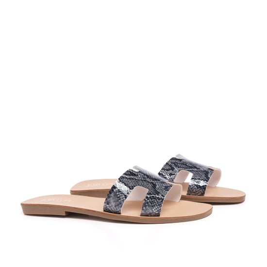 Flat Leather Sandal for Women Eva Lopez
