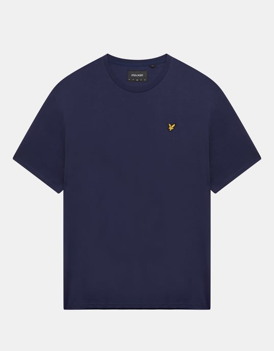 Lyle & Scott Einfarbiges T-Shirt in Marineblau - Image 1