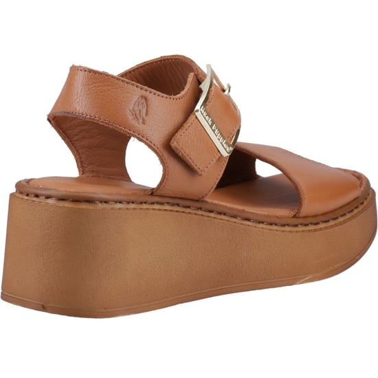 Hush Puppies Beatrix Wedge Damen Sandalen aus Leder in Tan - Image 2