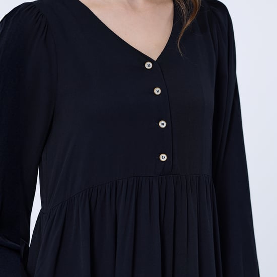 Lockeres Hemd-Kleid im Retro-Stil - Image 5