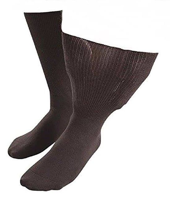 Herren & Damen Extra Wide Soft Cotton Oedema Socken für geschwollene Füße - Image 1