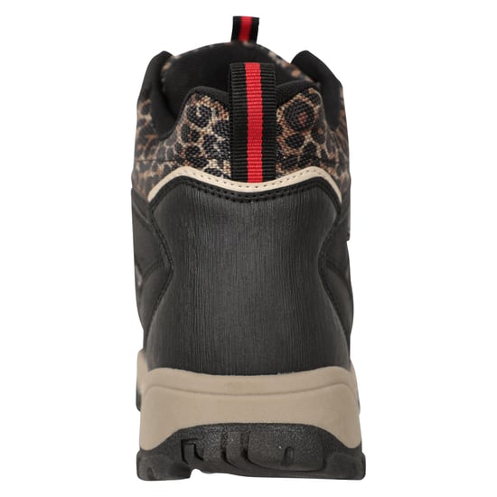 Mountain Warehouse Womens/Ladies Adventurer Leopard Print Faux Suede Waterproof Walking Boots (Schwarz) - Image 2
