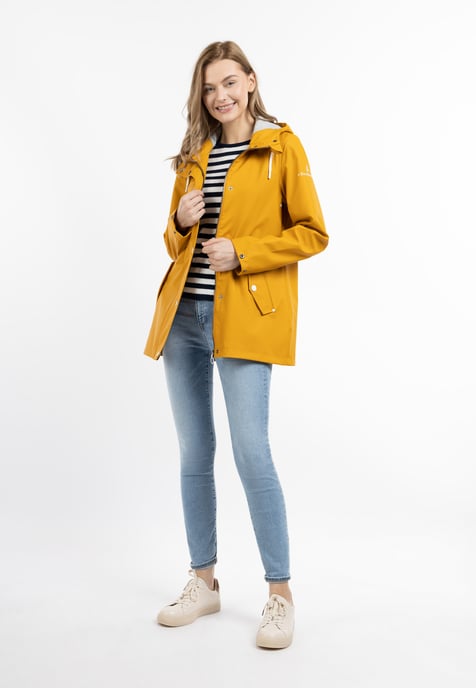 Dreimaster Regenjacke Damen Curry - Image 1