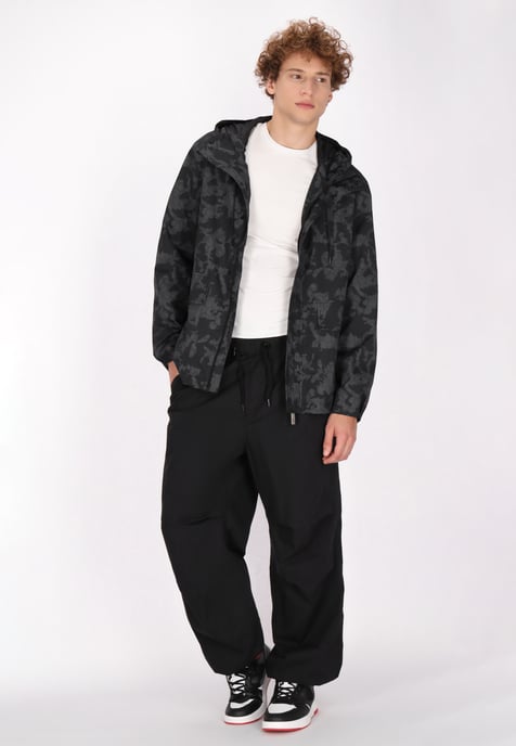 Mo Anorak Herren Dunkelgrau Schwarz Camouflage - Image 2