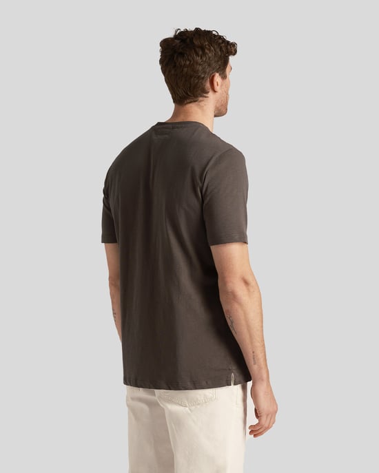 Herren-Lyle & Scott Chunky Slub T-Shirt in Grau - Image 3