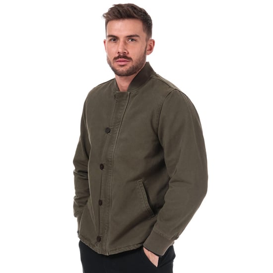 Men's Levis Deck Bomber Jacket in olive