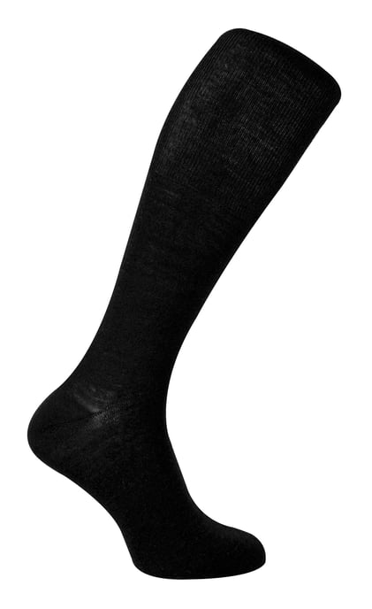 Herren Kniestrümpfe aus Merinowolle | Steven | Winter Long Boot Socks - Schwarz - Image 1
