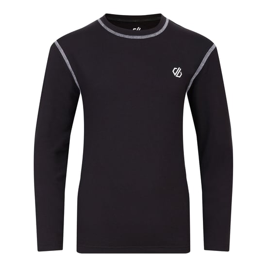 Dare 2B Childrens/Kids Pow II Plain Base Layer Set (Black)