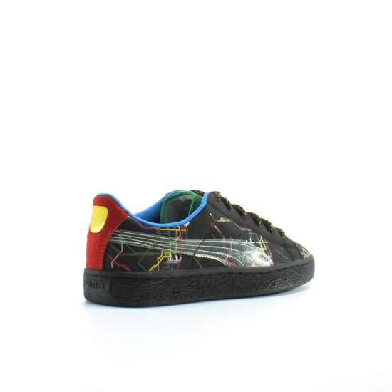 Puma Basket x Dee & Ricky Black Leather Mens Lace Up Trainers 361498 01
