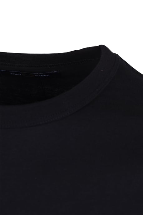T-shirt col ras du cou Fred Perry Pour Homme en Noir - Image 3