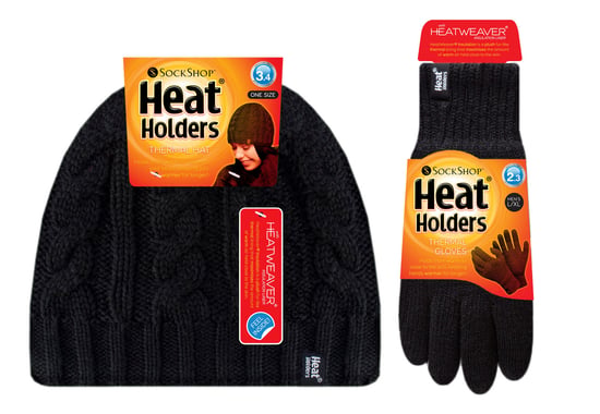 Heat Holders - Damen Mütze & Handschuhe Set für den Winter - Schwarz - Image 2