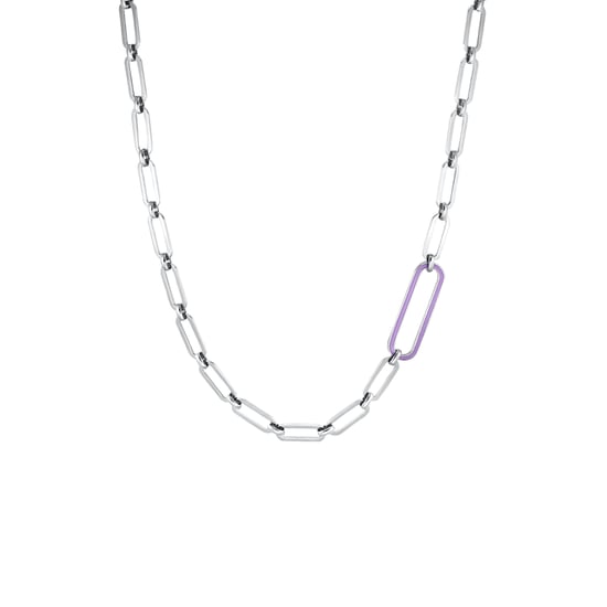 s.Oliver chain with pendant for ladies, stainless steel